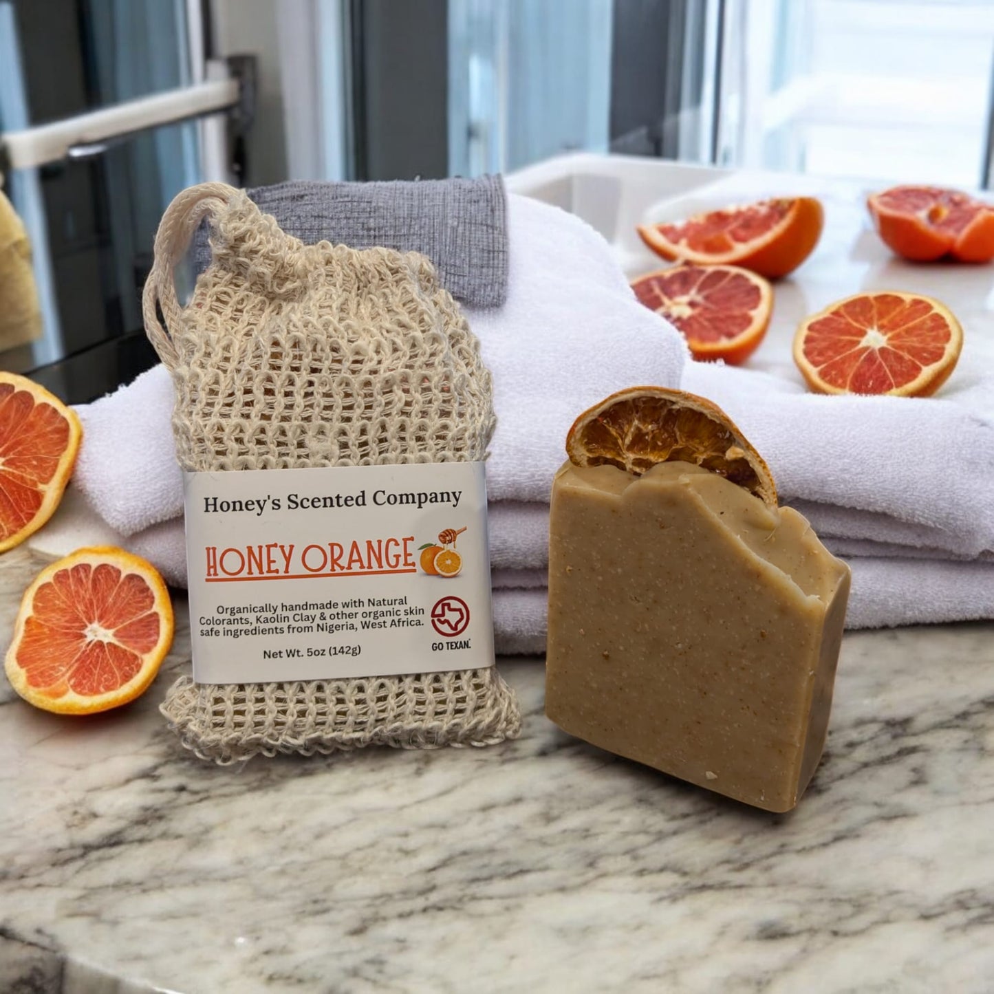 All Natural Organic Cold Processed Soaps + Loofah Bag