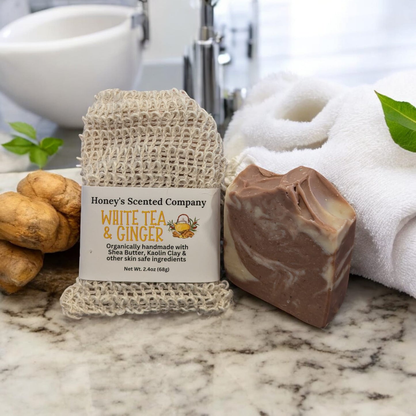 All Natural Organic Cold Processed Soaps + Loofah Bag