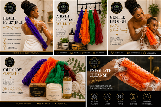 African Exfoliating Net Sponge